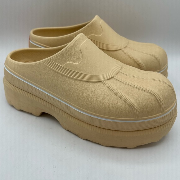 SOREL Sabots Caribou Chunky Platform Clog Mule Cream Women’s size 10 Slip On - Picture 7 of 13
